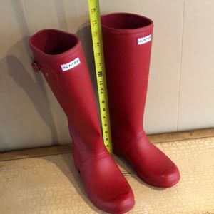 Red Hunter Boots